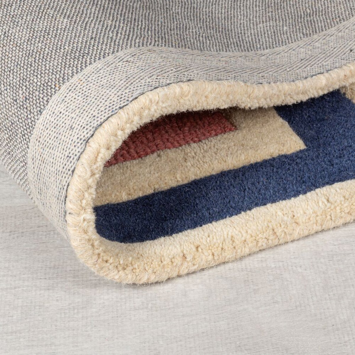 Tapis en laine de couloir BLOCKS RETRO multicolore, FLAIR RUGS