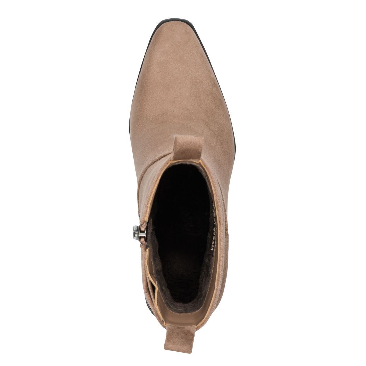 Bottine talon bloc marron combiné, MARCO TOZZI