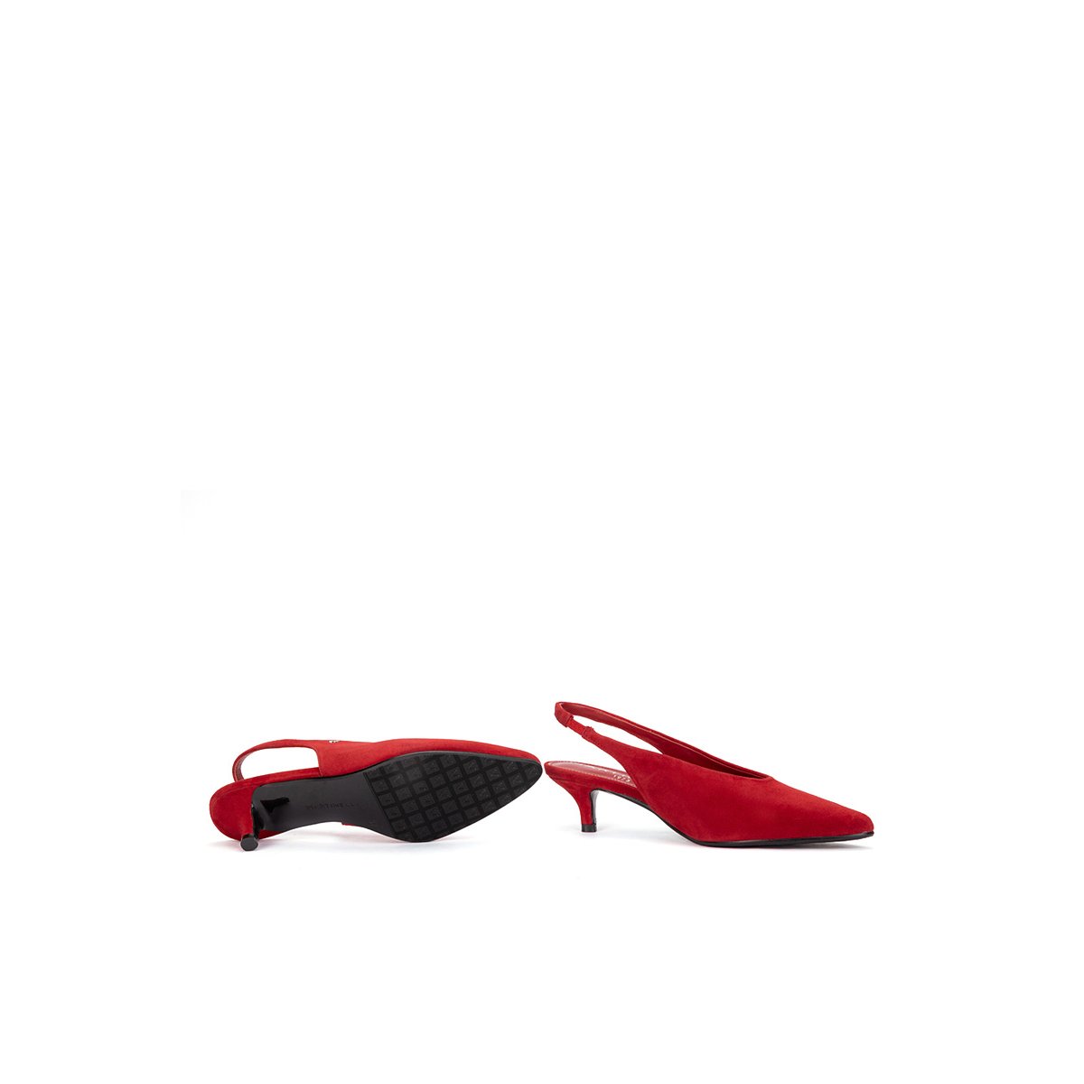 Chaussures à talon cuir Adda red, MARTINELLI