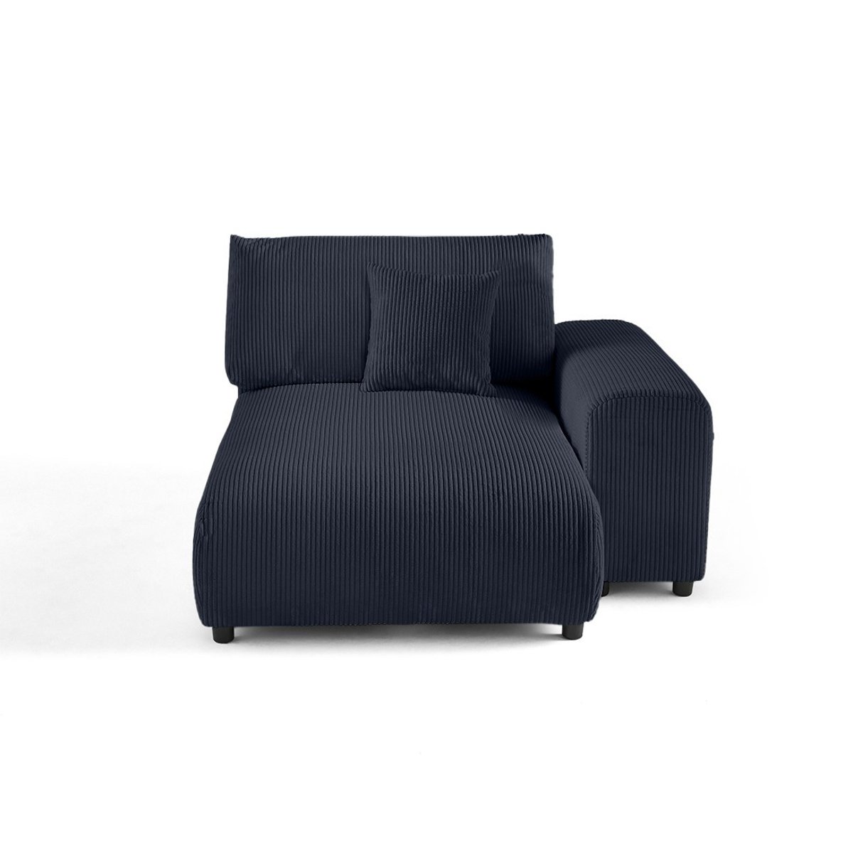 Module d'assise méridienne droit - GARANCE bleu nuit, BEST MOBILIER