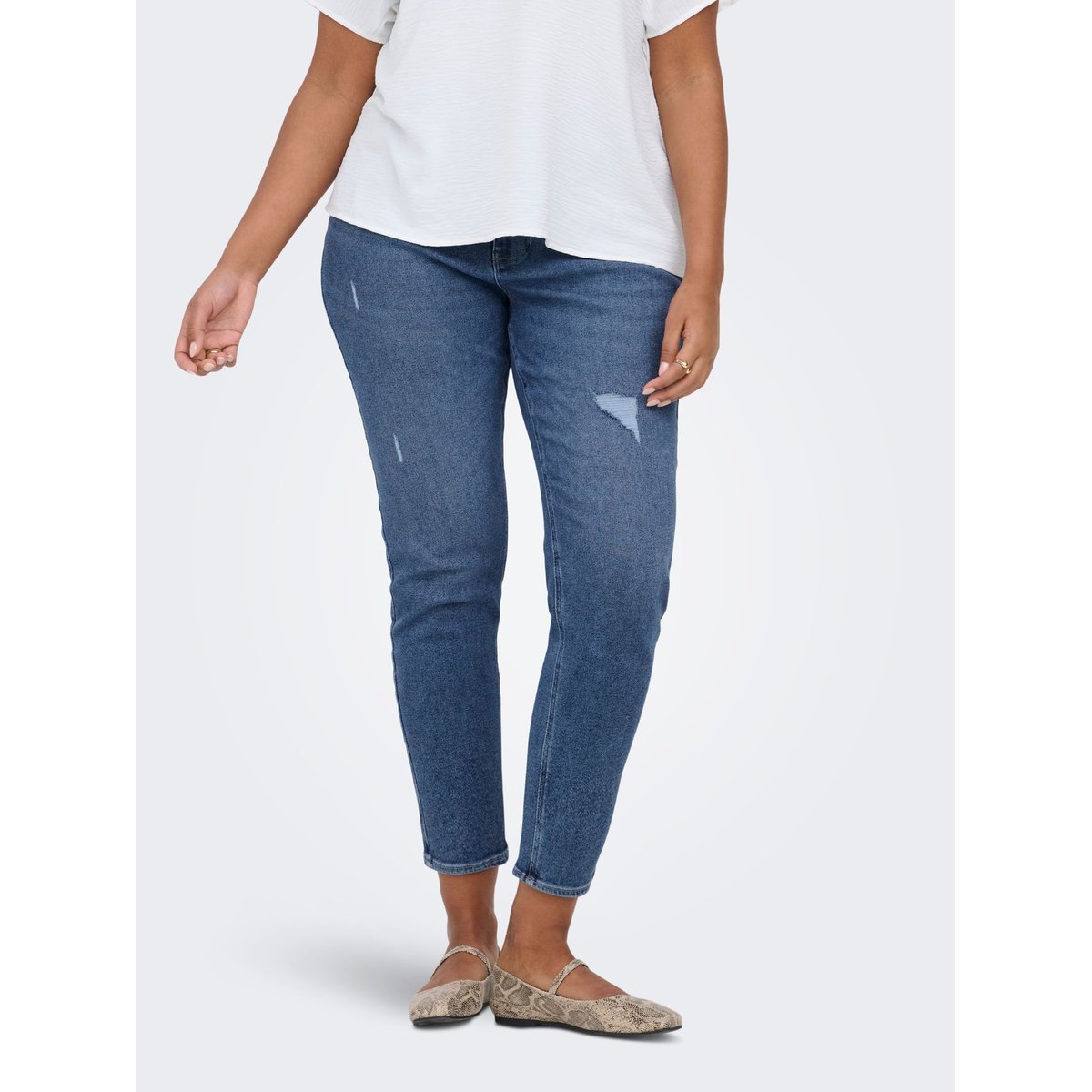 Jean Mom light blue denim, ONLY CARMAKOMA