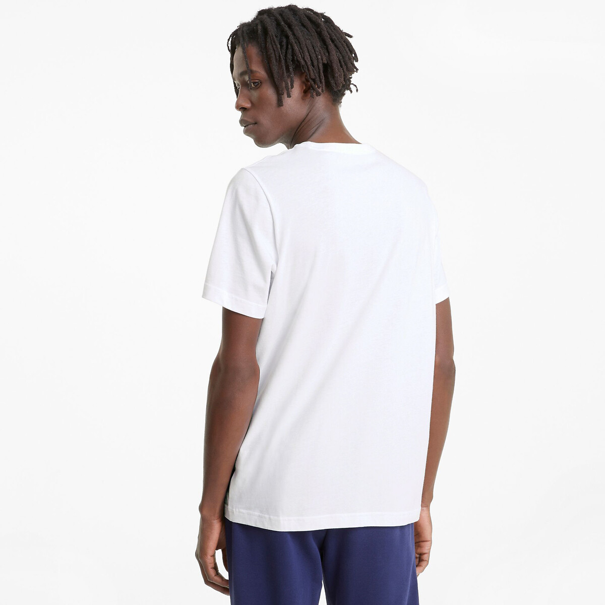 T-shirt manches courtes petit logo essentiel blanc, PUMA
