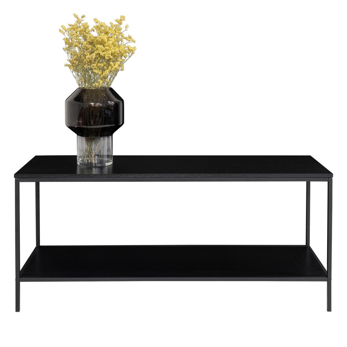 Meuble TV en bois et métal L100cm- VITA noir, HOUSE NORDIC