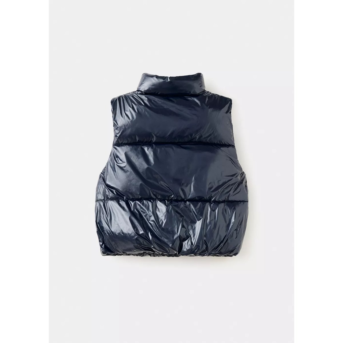Gilet matelassé brillant bleu marine, MANGO KIDS