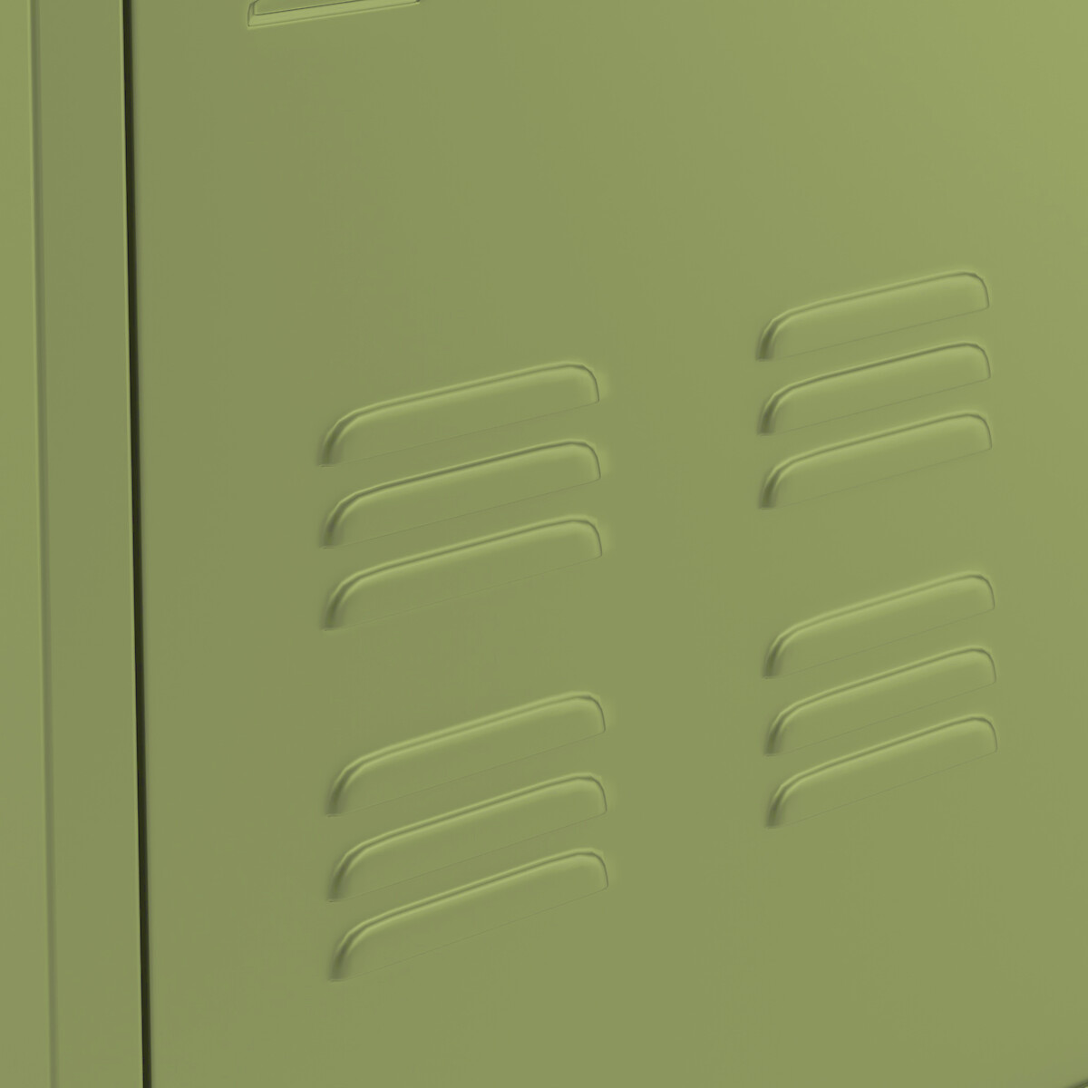 Hiba Low Cabinet with 2 Doors in Steel khaki green, LA REDOUTE INTERIEURS