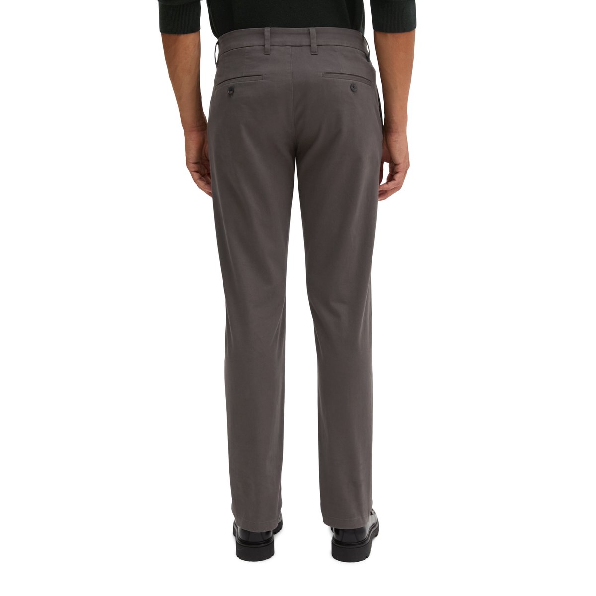 Chino modèle Mads, coupe classique en mélange de coton bio doux gris, MARC O'POLO