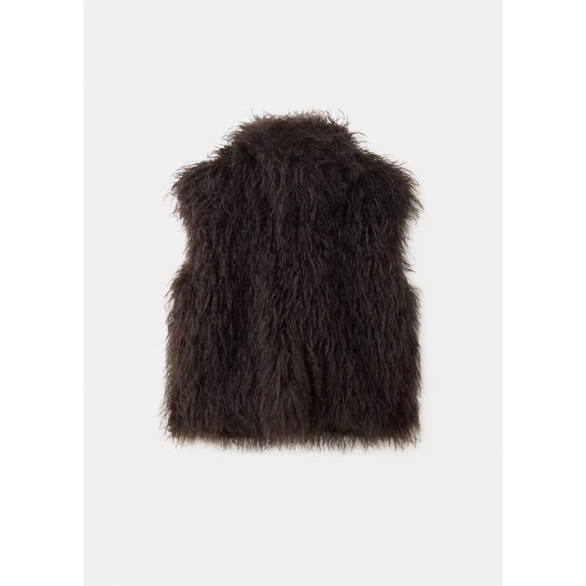 Gilet imitation fourrure chocolat, MANGO KIDS