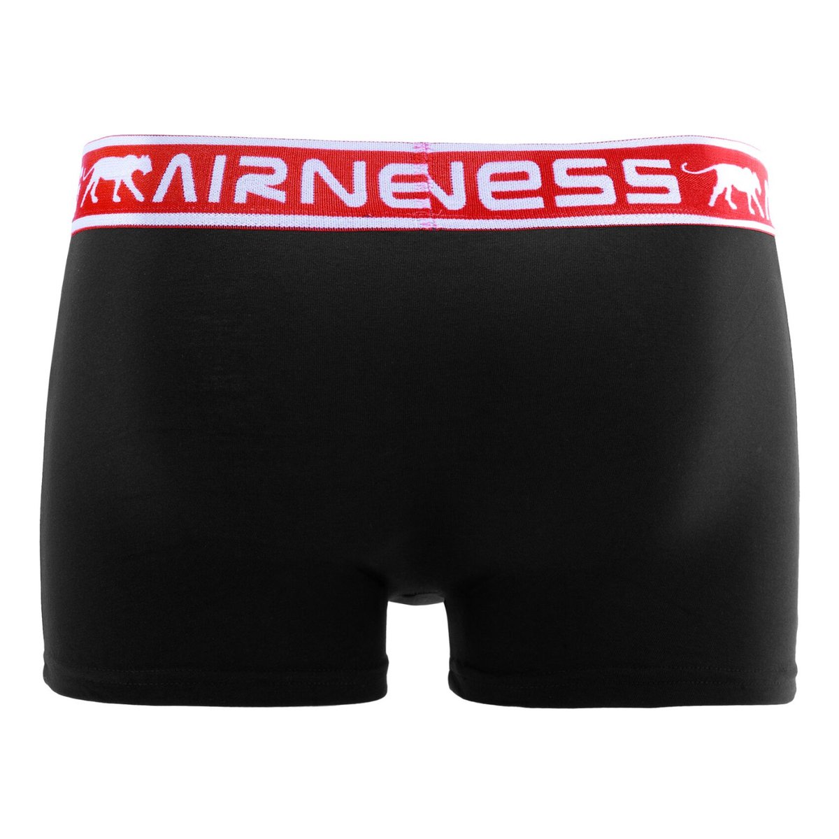 Lot De 5 Boxer Coton noir/bleu/rouge/gris, AIRNESS
