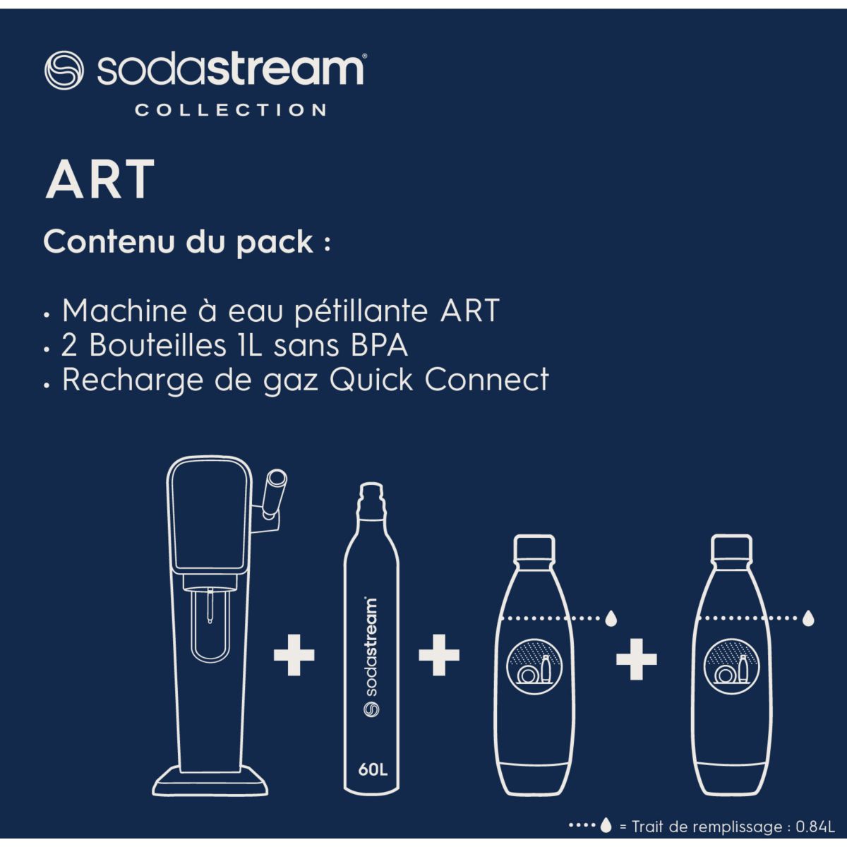 Machine à Soda Art ARTNLV noir, SODASTREAM