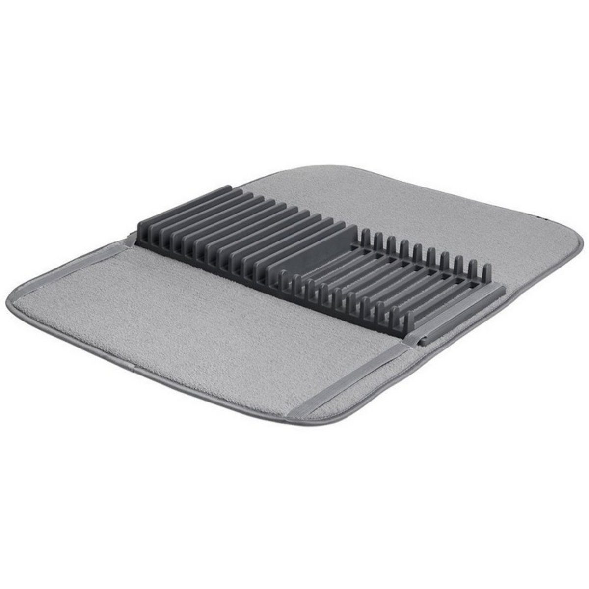 Tapis égouttoir vaisselle design UDRY gris, UMBRA