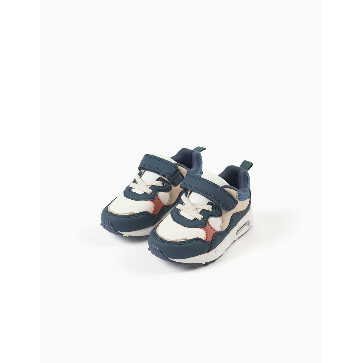 Baskets multi-matières avec semelle antidérapante multicolore, ZIPPY