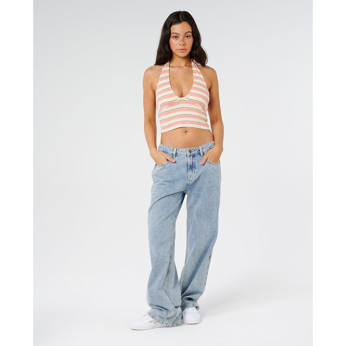 Top halter Topanga Canyon Rib pêche, RIP CURL