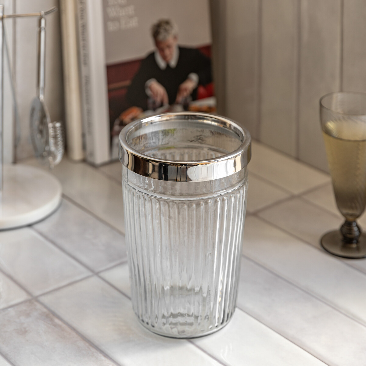Glass Wine Cooler silver-coloured, ÉDITÉ