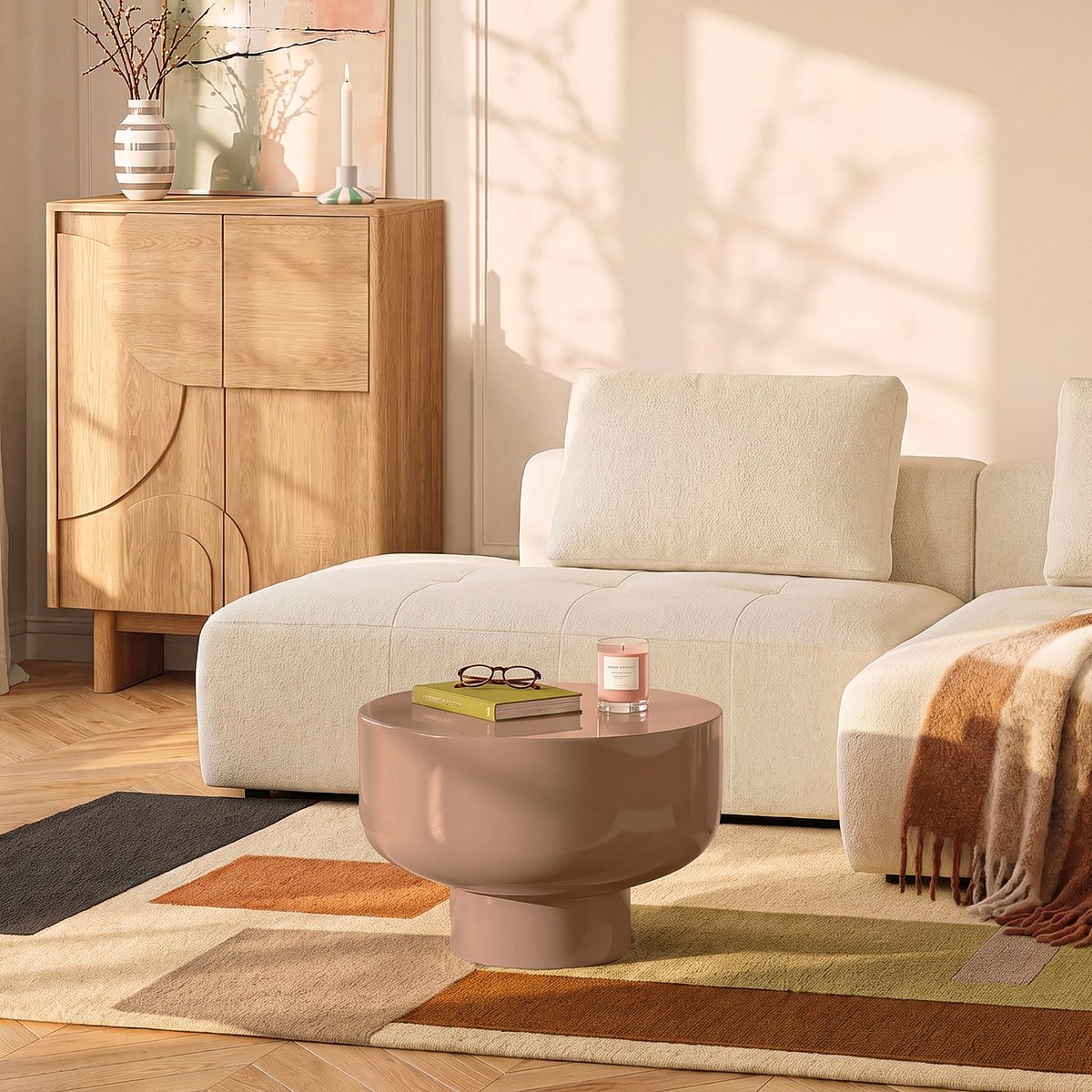 Table basse LIVIO marron, HABITAT