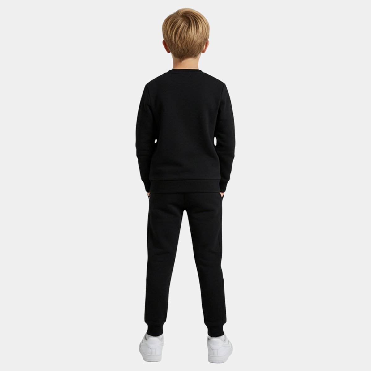 Ensemble sweat col zippé et pantalon de jogging TRAINING noir, ELLESSE