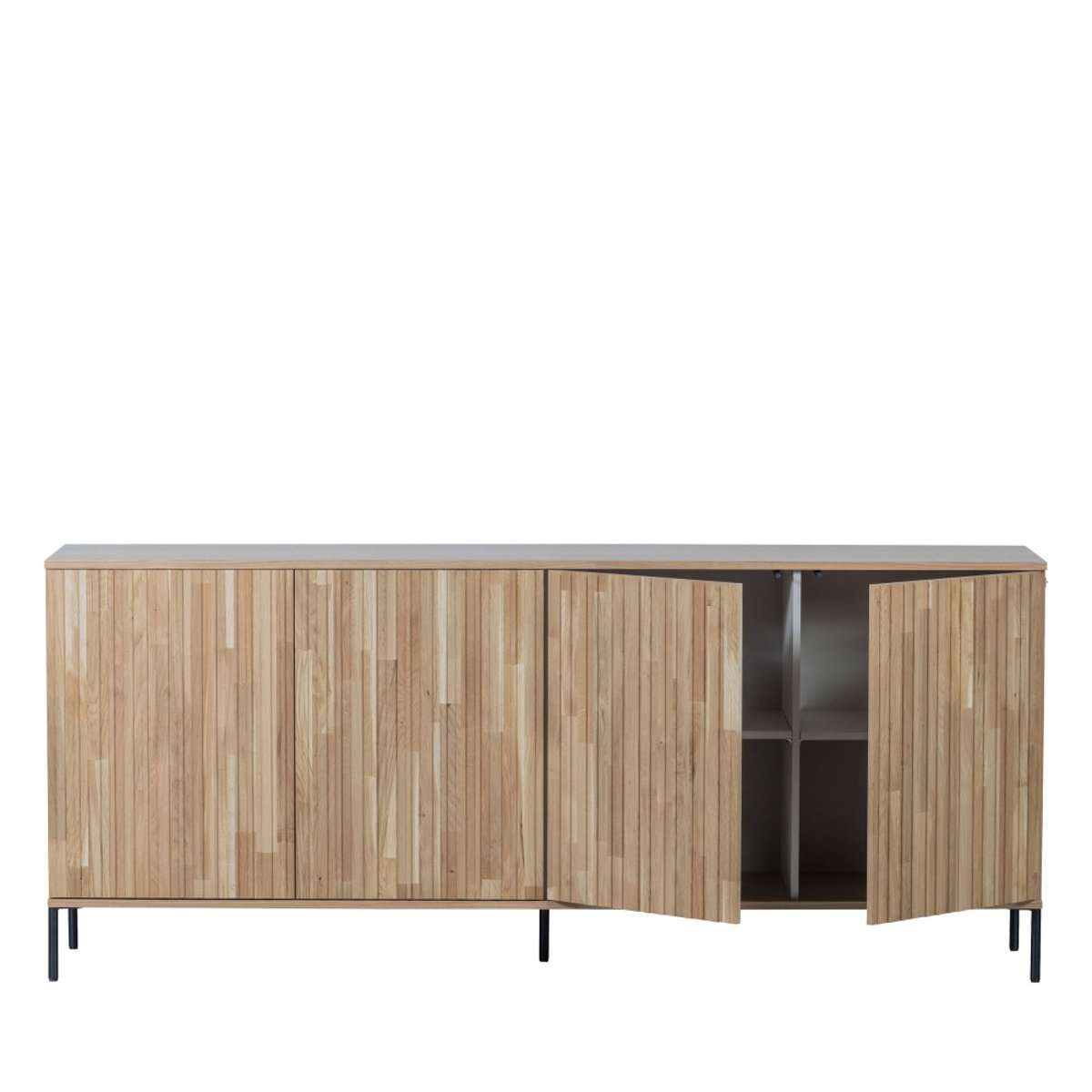 Buffet en bois de frêne - GRAVURE bois clair, WOOOD