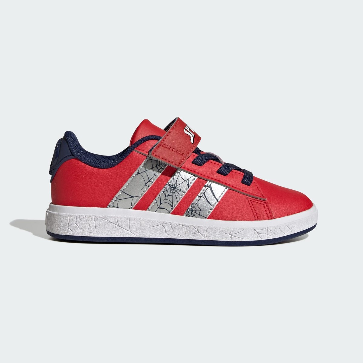 Chaussure Adidas Marvel Spider-Man Grand Court Enfants Chaussure Adidas Marvel Spider-Man Grand Court Enfants pure ruby / silver metallic / dark blue, ADIDAS SPORTSWEAR