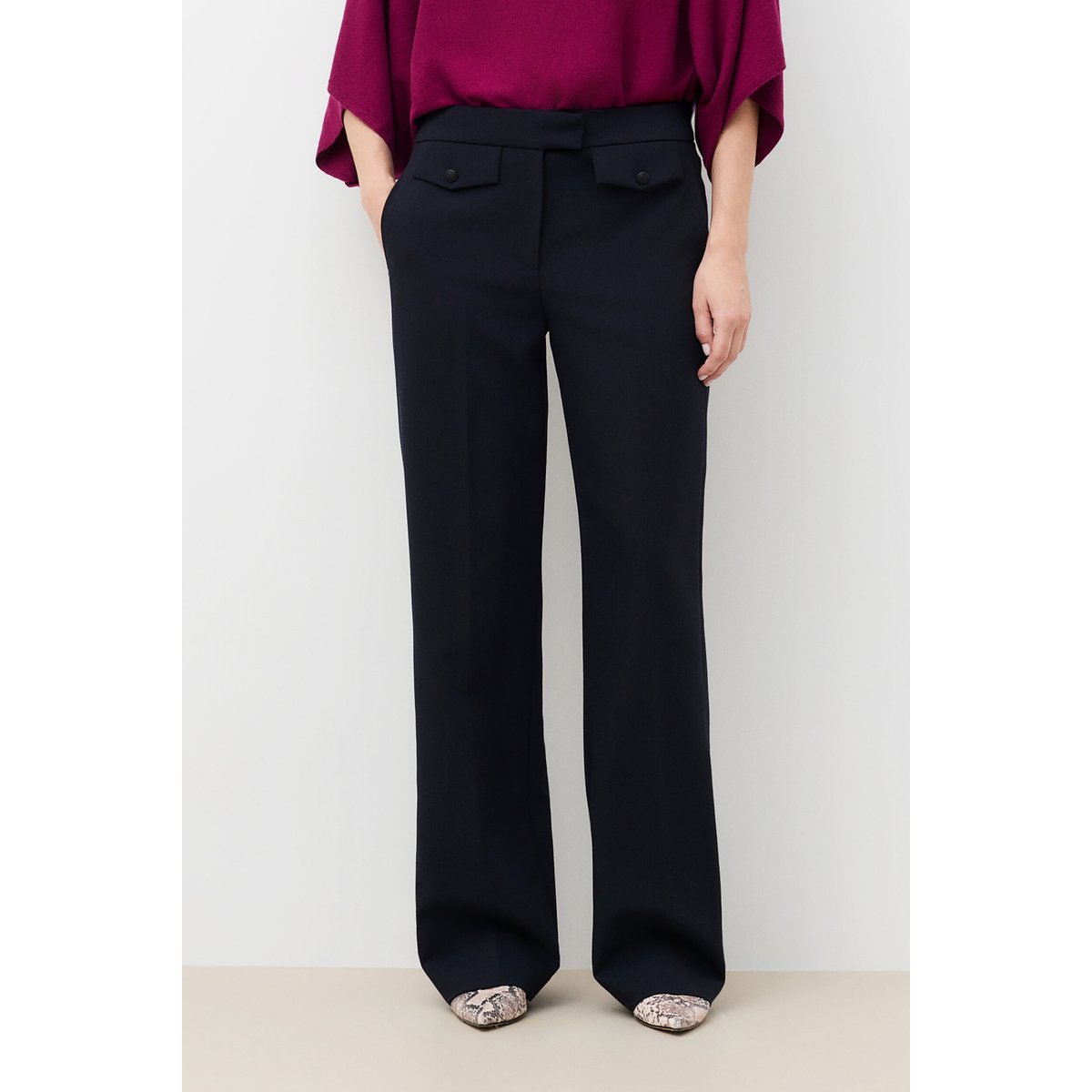Pantalon droit workwear PARISTIDE bleu marine, CAROLL