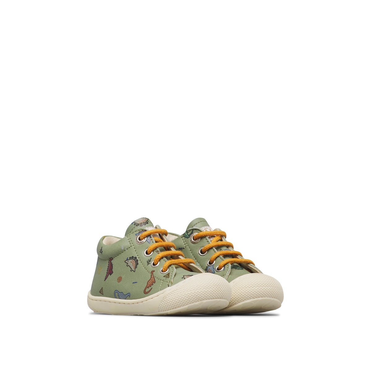 Chaussures premiers pas en cuir COCOON vert-, NATURINO