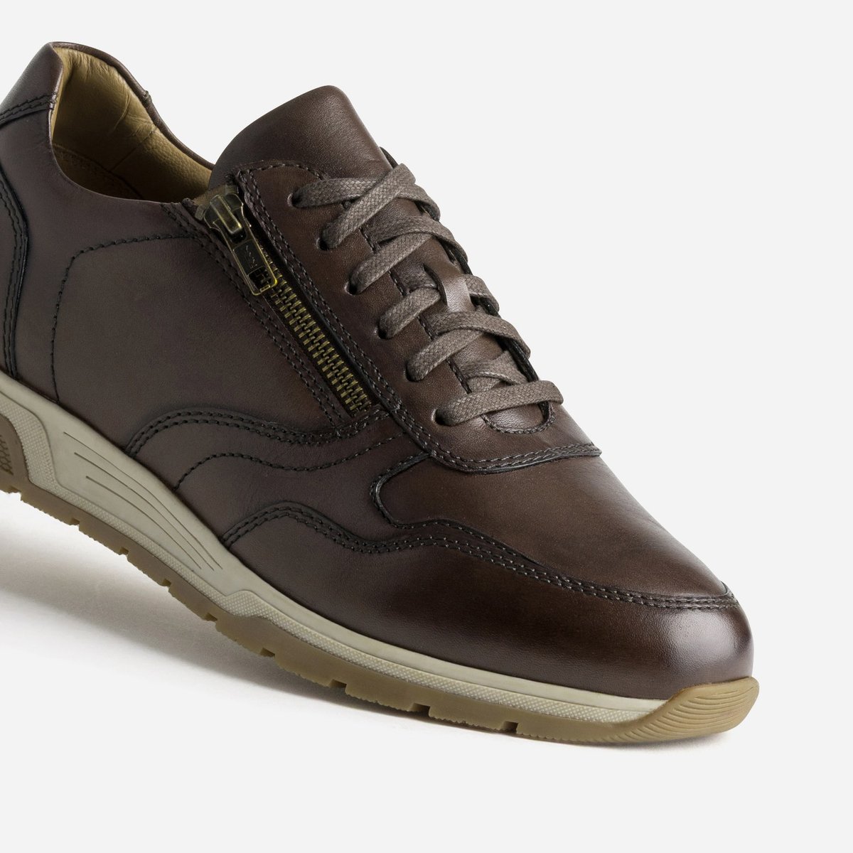 Basket en cuir PACCO marron, ERAM