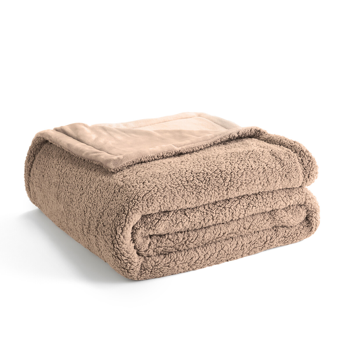 Colcha de polar y sherpa, Maxine beige              , LA REDOUTE INTERIEURS