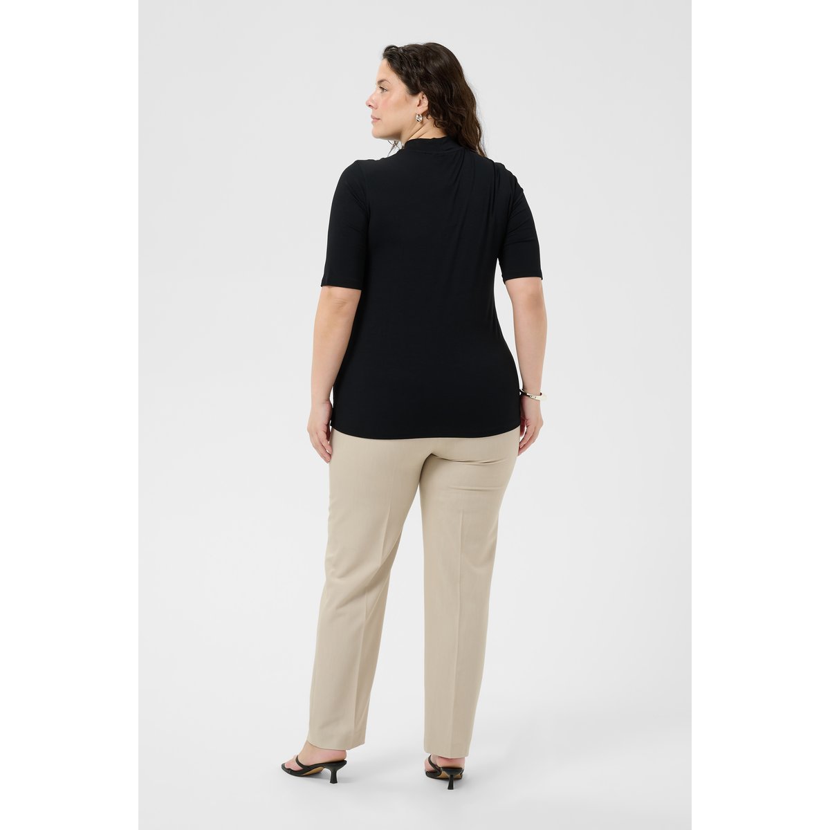 T-shirt à manches courtes noir black deep, KAFFE CURVE
