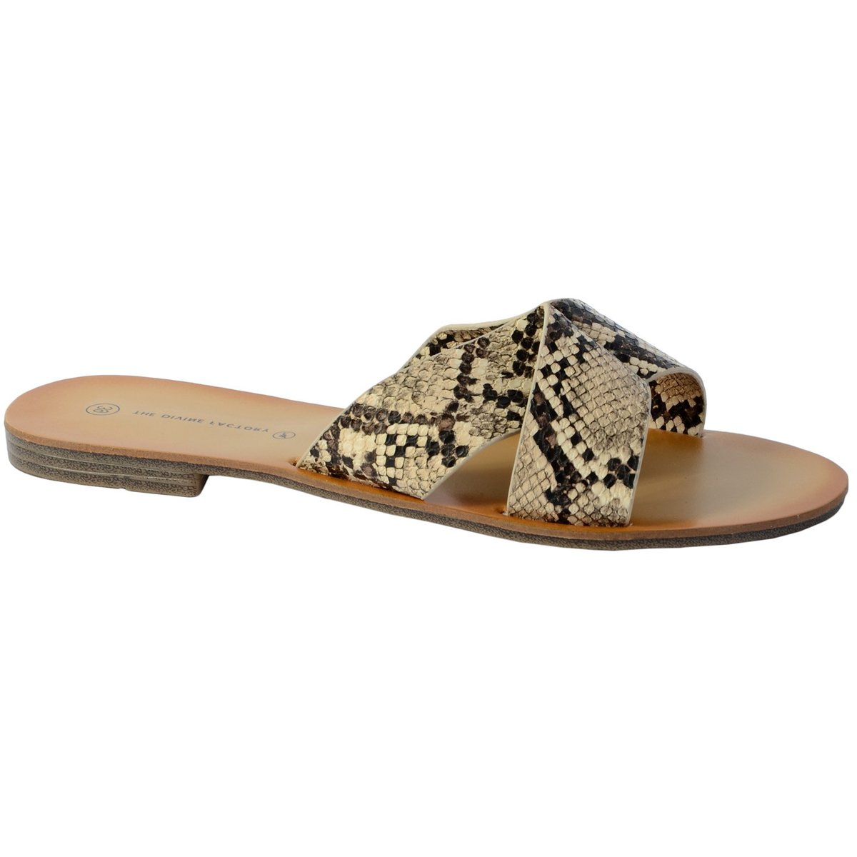 Sandale Mule Jl3958 beige, THE DIVINE FACTORY