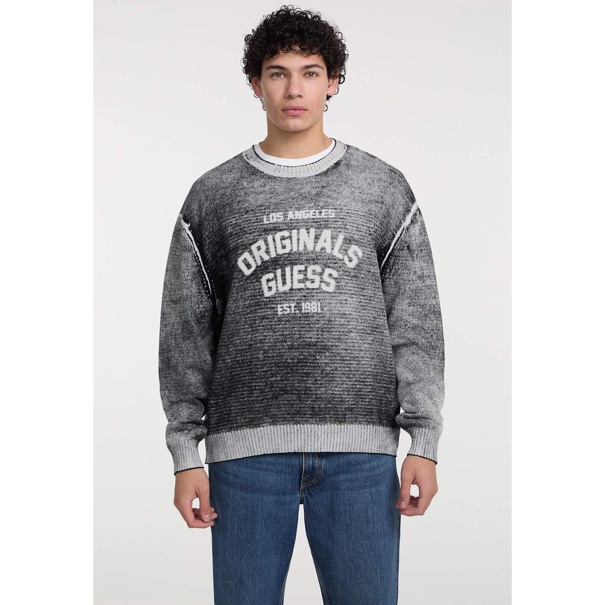 Pull Encolure Ronde noir, GUESS