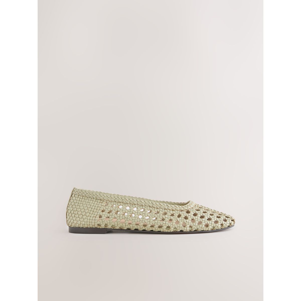 Chaussures tressées en cuir forever comfort® naturel, NEXT