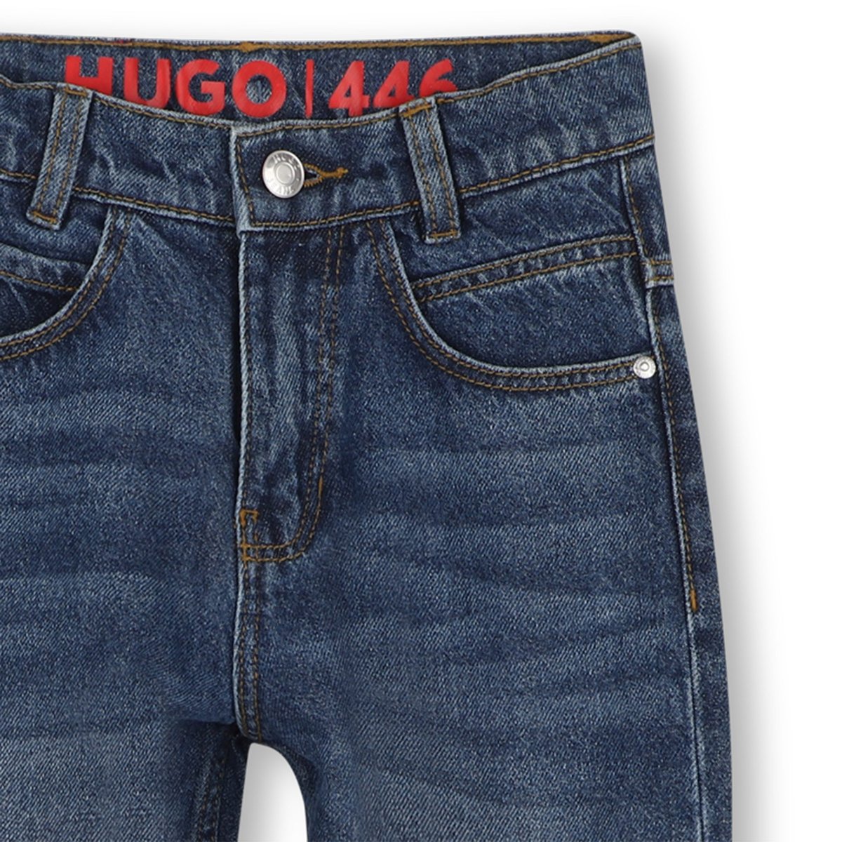 Pantalon en denim dble stone+brossage, HUGO KIDSWEAR