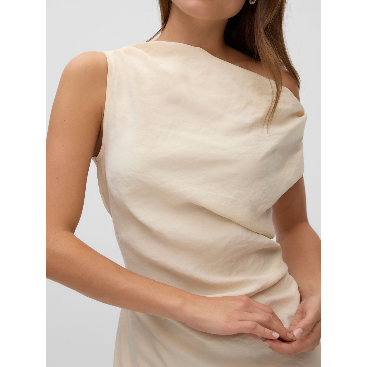 Robe Asymétrique birch, VERO MODA