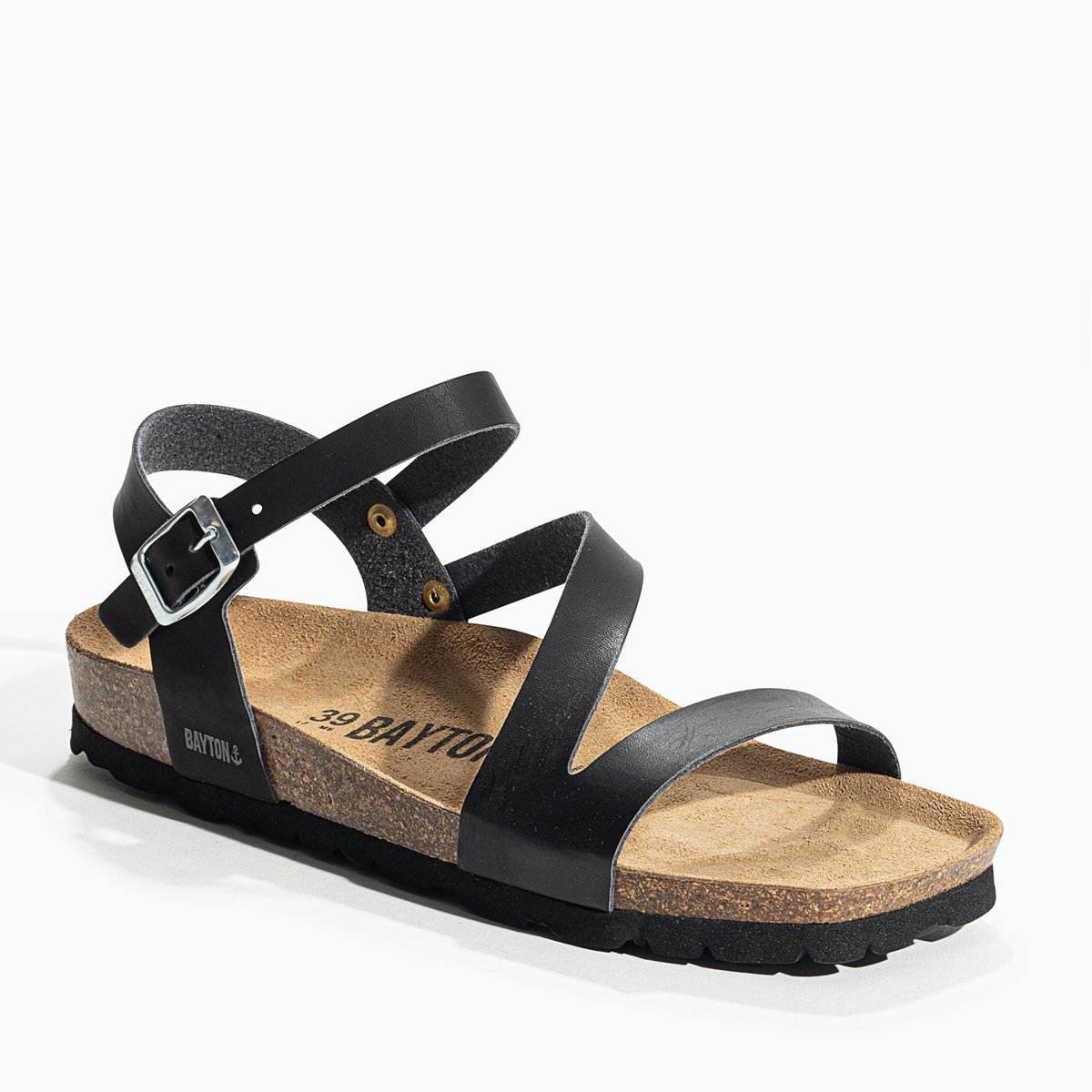 Sandales VIGO noir, BAYTON