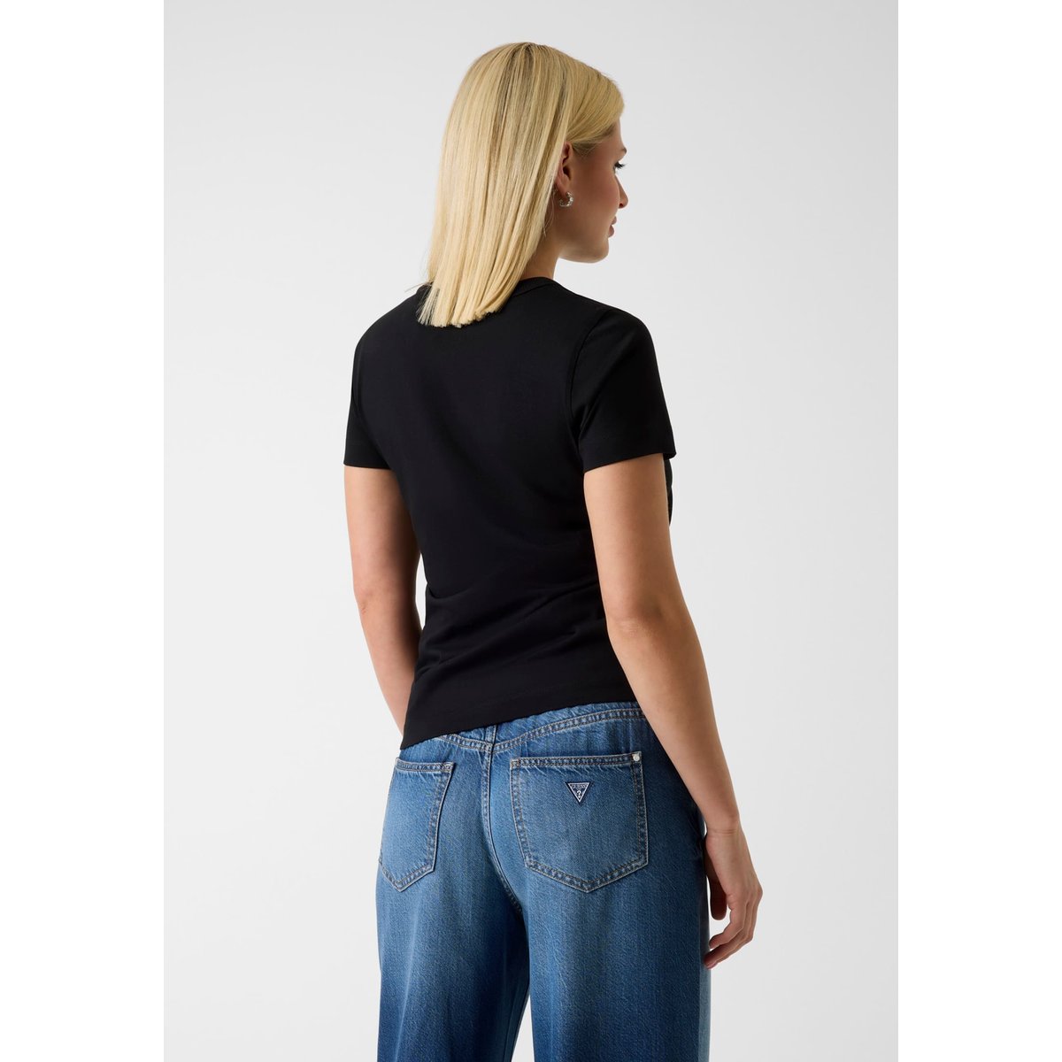 T-Shirt Avec Logo noir, GUESS