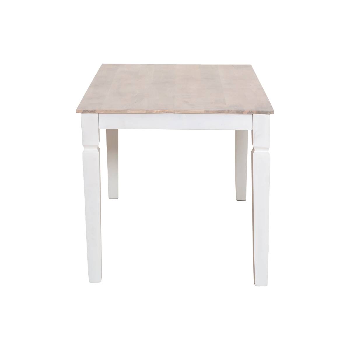 Table à manger en bois de manguier EDEN blanc, MADE IN MEUBLES 