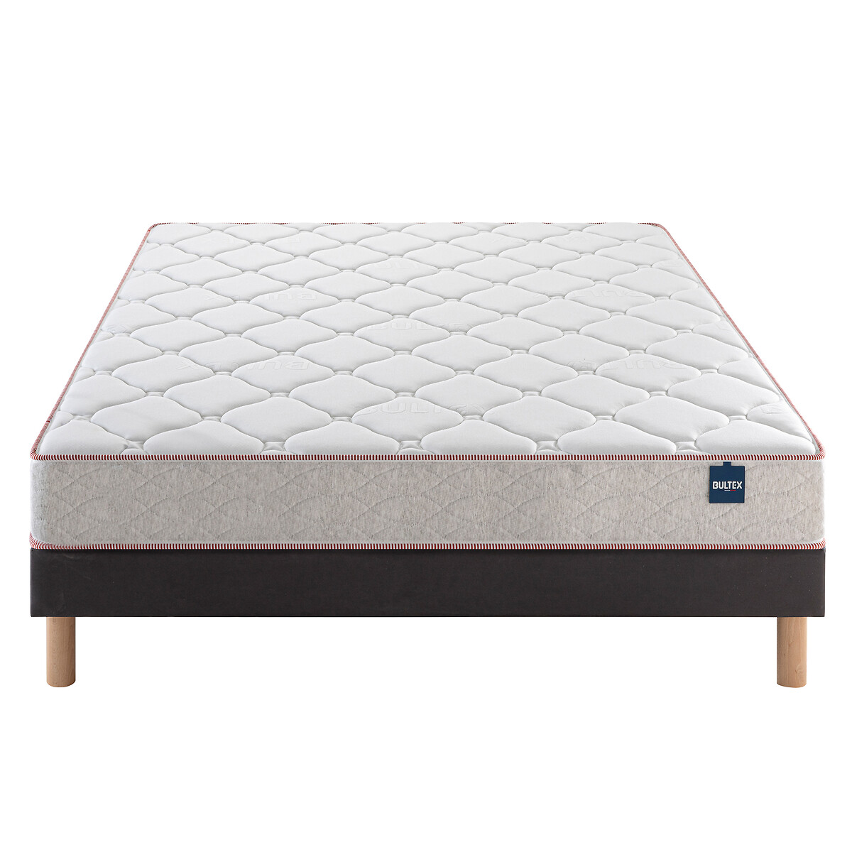 Matelas mousse Bultex primo 20 cm, Succès blanc/gris chiné, BULTEX
