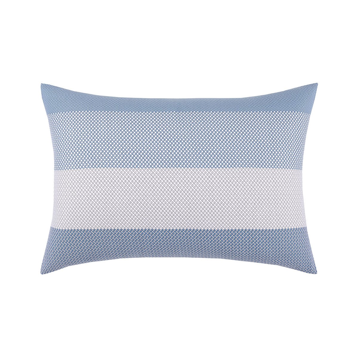 Taie d'oreiller en satin de coton bleu, LOGAN denim, BOSS HOME