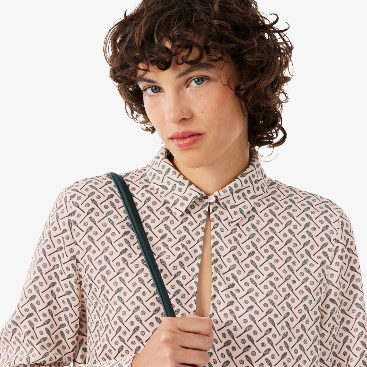 Chemise popover imprimé regular fit rose-xi7, LACOSTE