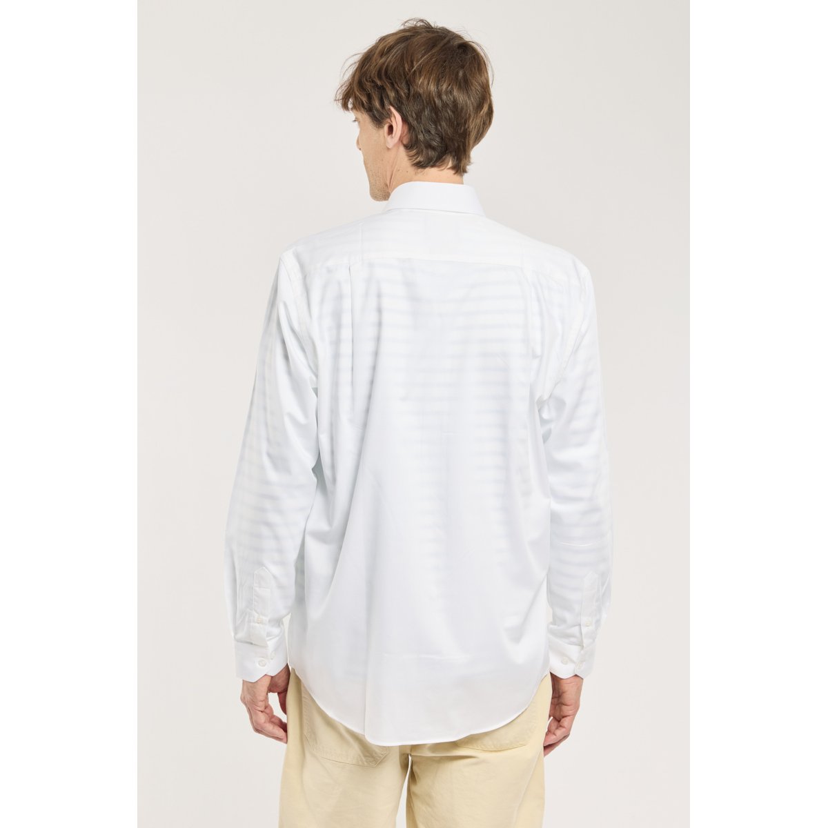 Chemise coupe confort - coton twill blanc, ARMOR-LUX