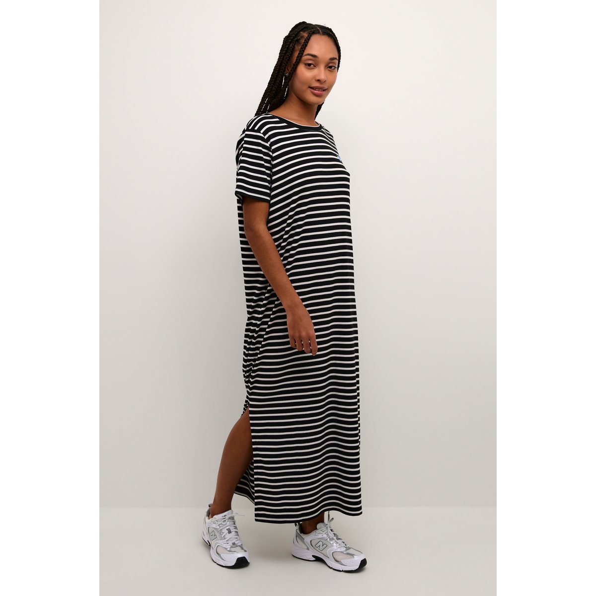 Dress noir/blanc rayures, KAFFE