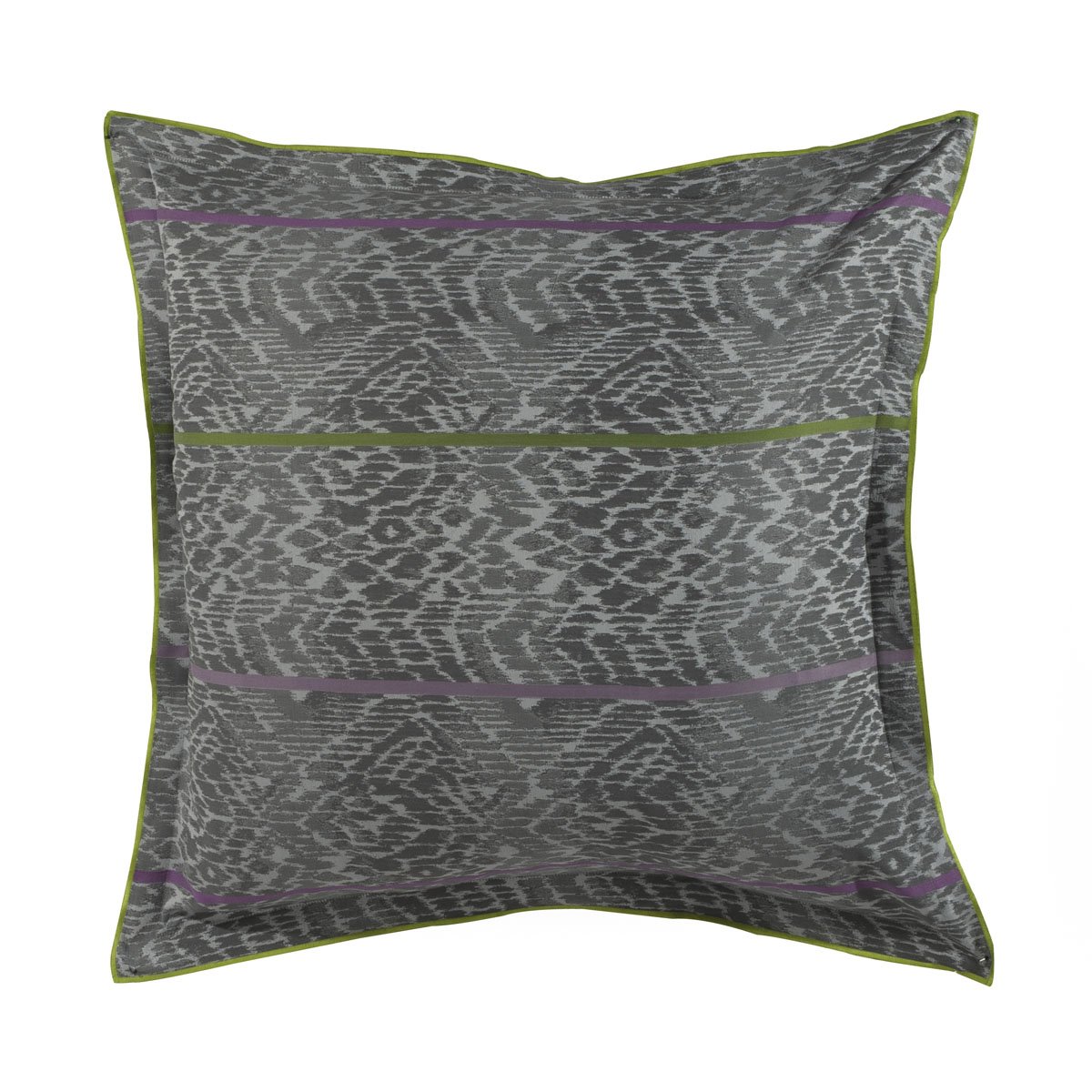 Taie d'oreiller imprimée en percale de coton, BANDELA gris cendre, DESIGNERS GUILD