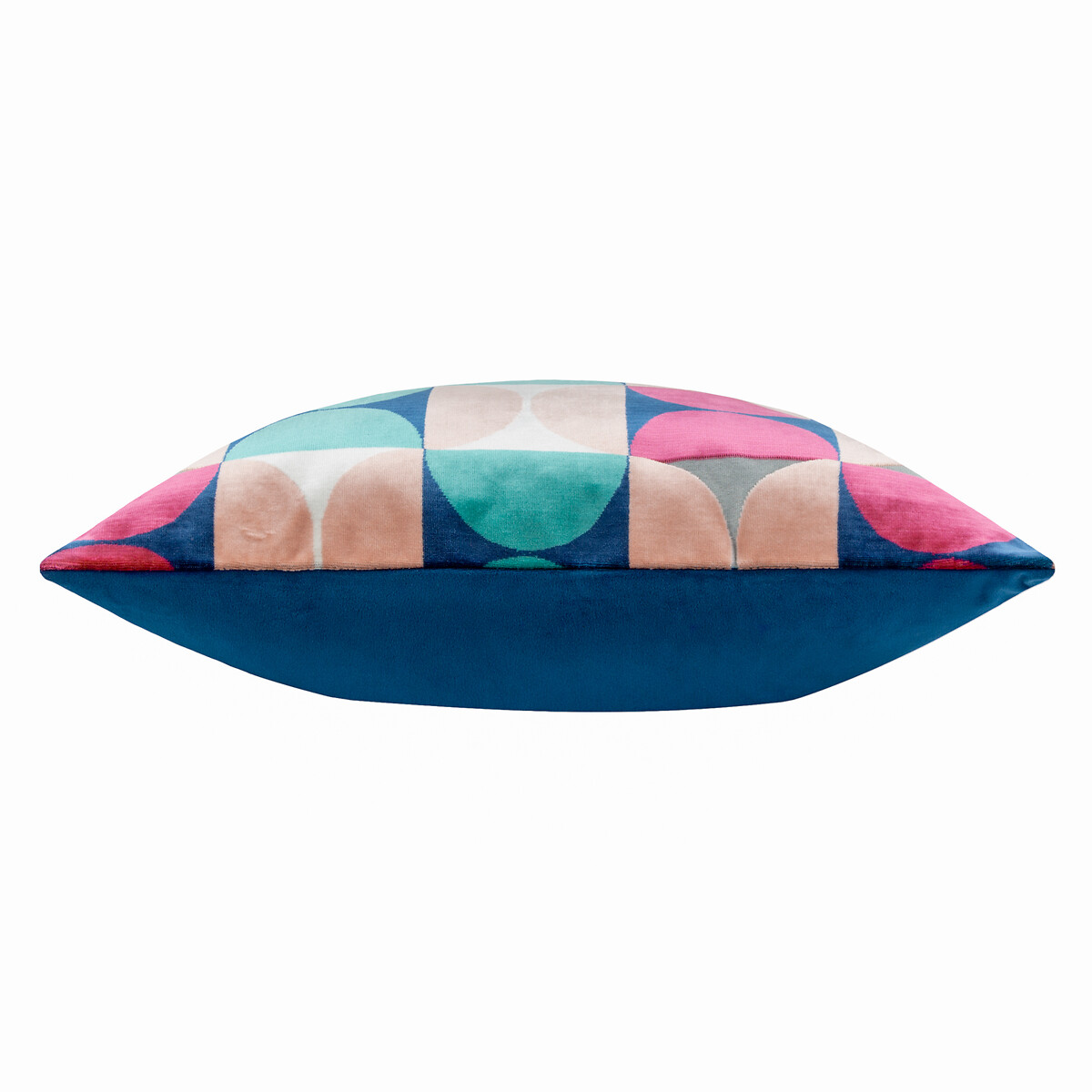 Bardot Cut Velvet Cushion blue, PAOLETTI