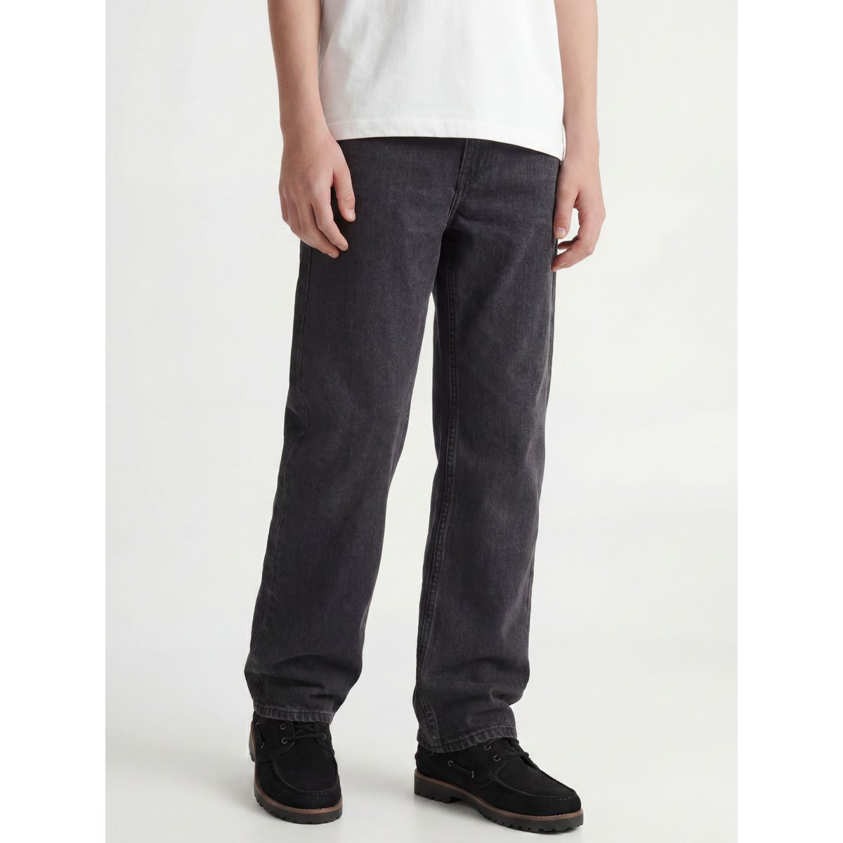 Jean Baggy Fit black denim, JACK & JONES JUNIOR