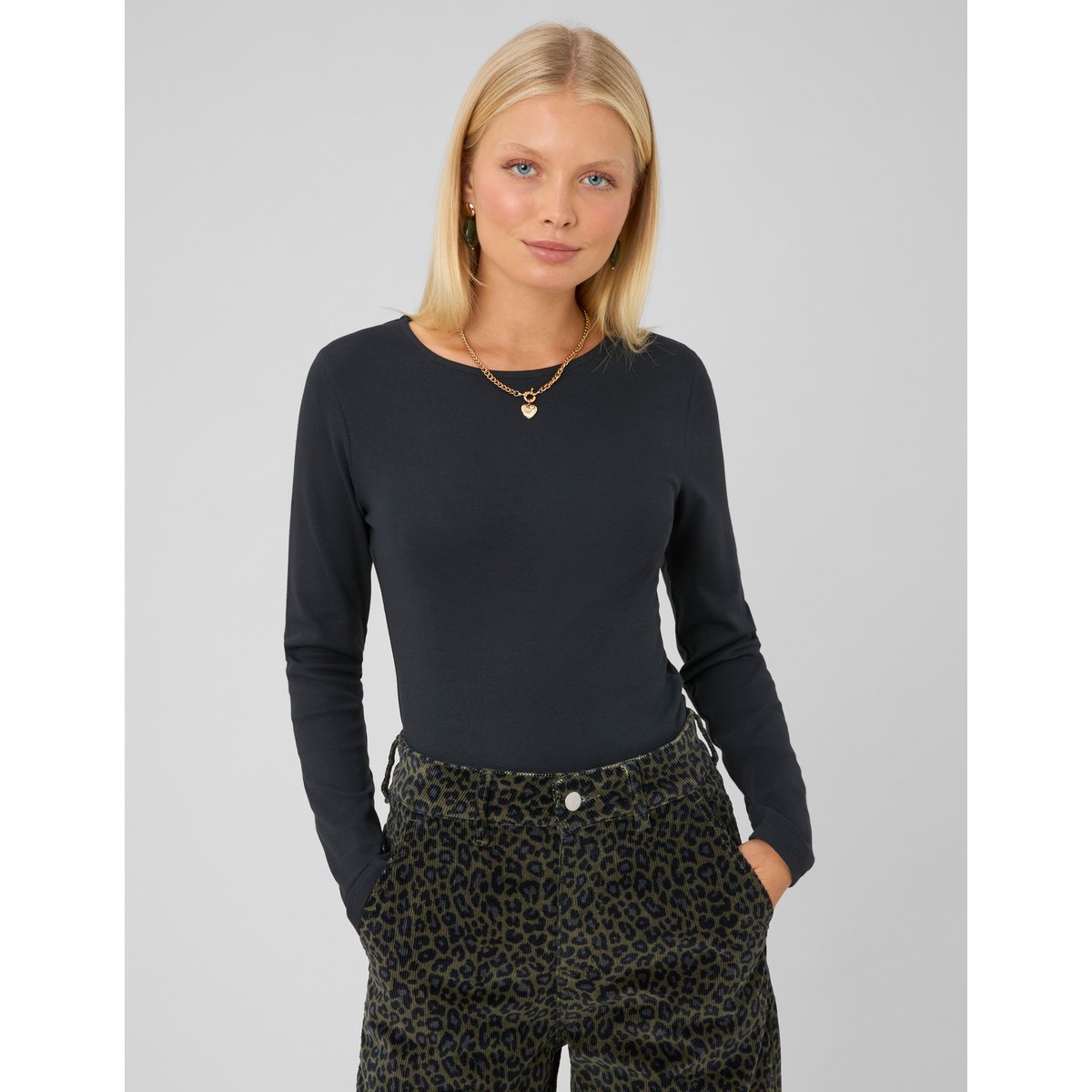 T-shirt manches longues noir, BZB