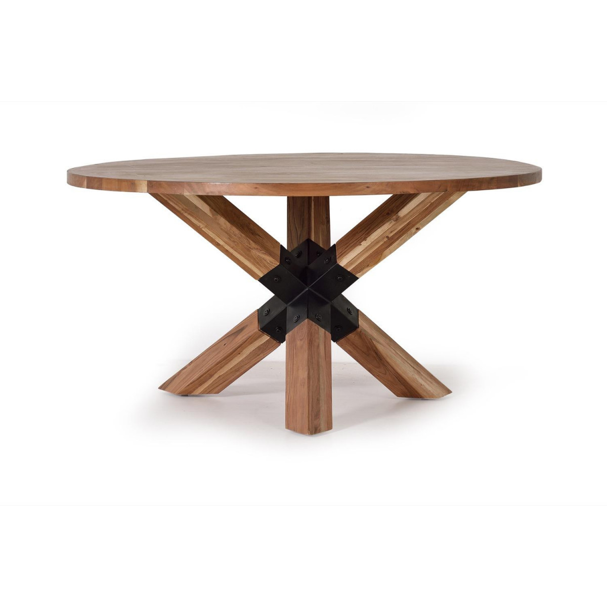 Table à manger - ROSÉLIE marron, DECORATION D’AUTREFOIS