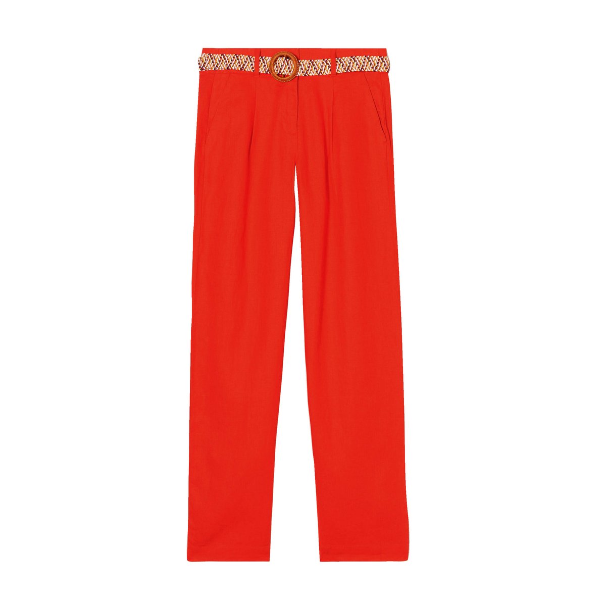 Pantalon large ceinturé orange, BREAL