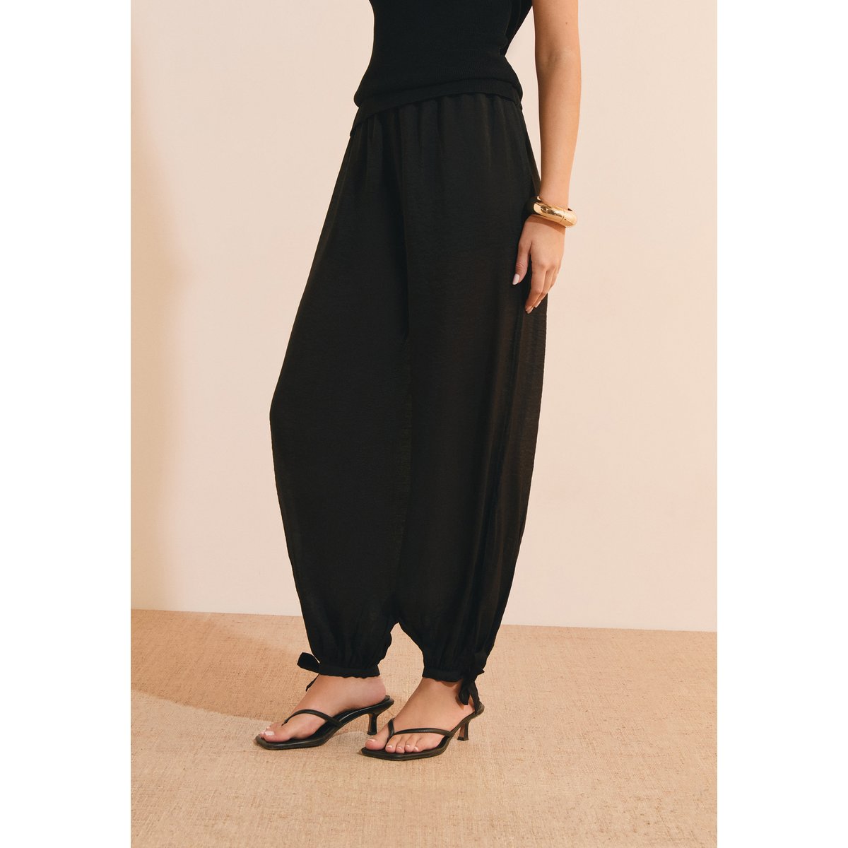 Pantalon bouffant PETER noir, ETAM