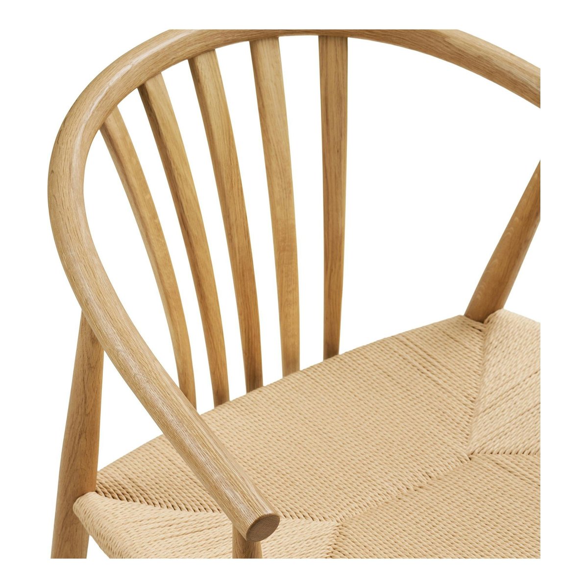 Chaise vintage bois et rotin BERLIN bois clair, PIER IMPORT