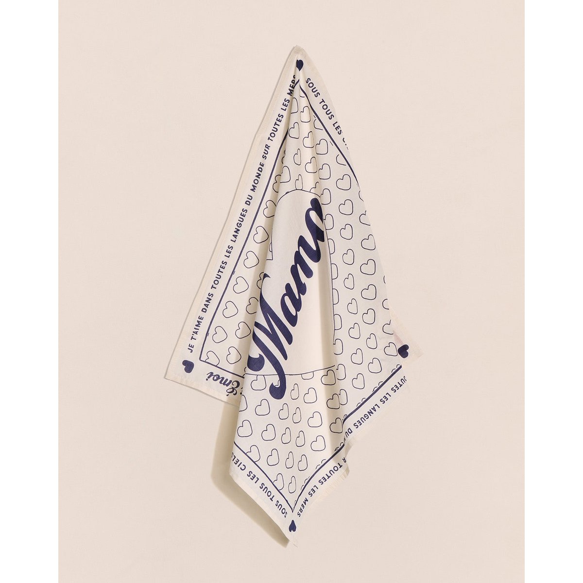Bandana poème je t'aime Mama ivoire, EMOI EMOI
