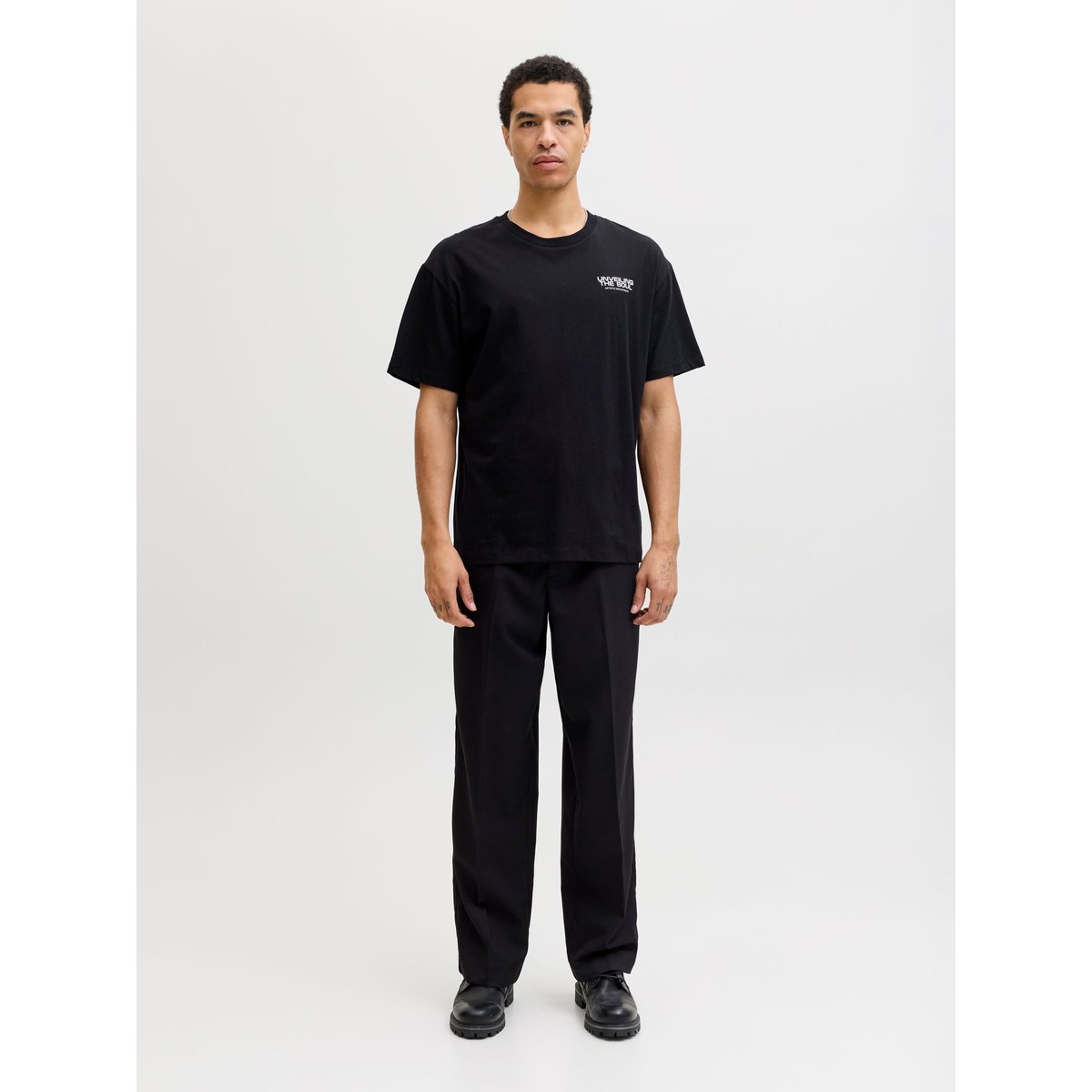T-Shirt noire - black, JACK & JONES
