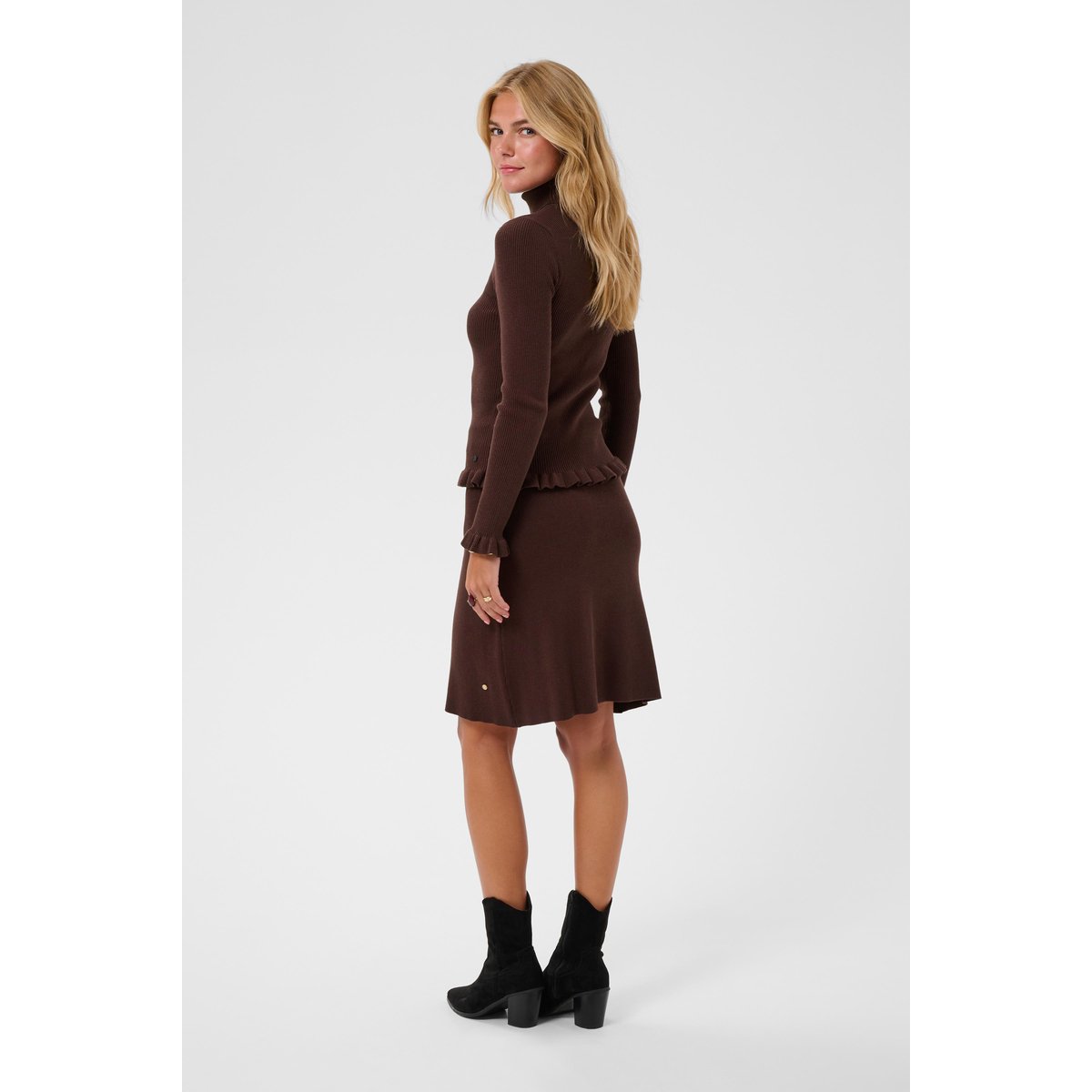 Jupe marron java, CREAM